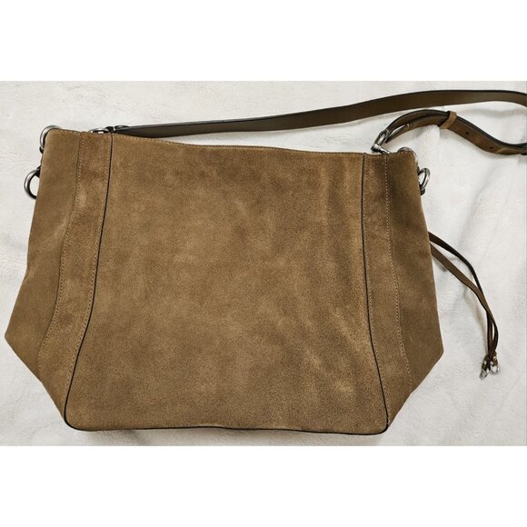 Rebecca Minkoff Suede Hobo Bag, Brown Pre-owned Authentic 100% Leather - Picture 11 of 16